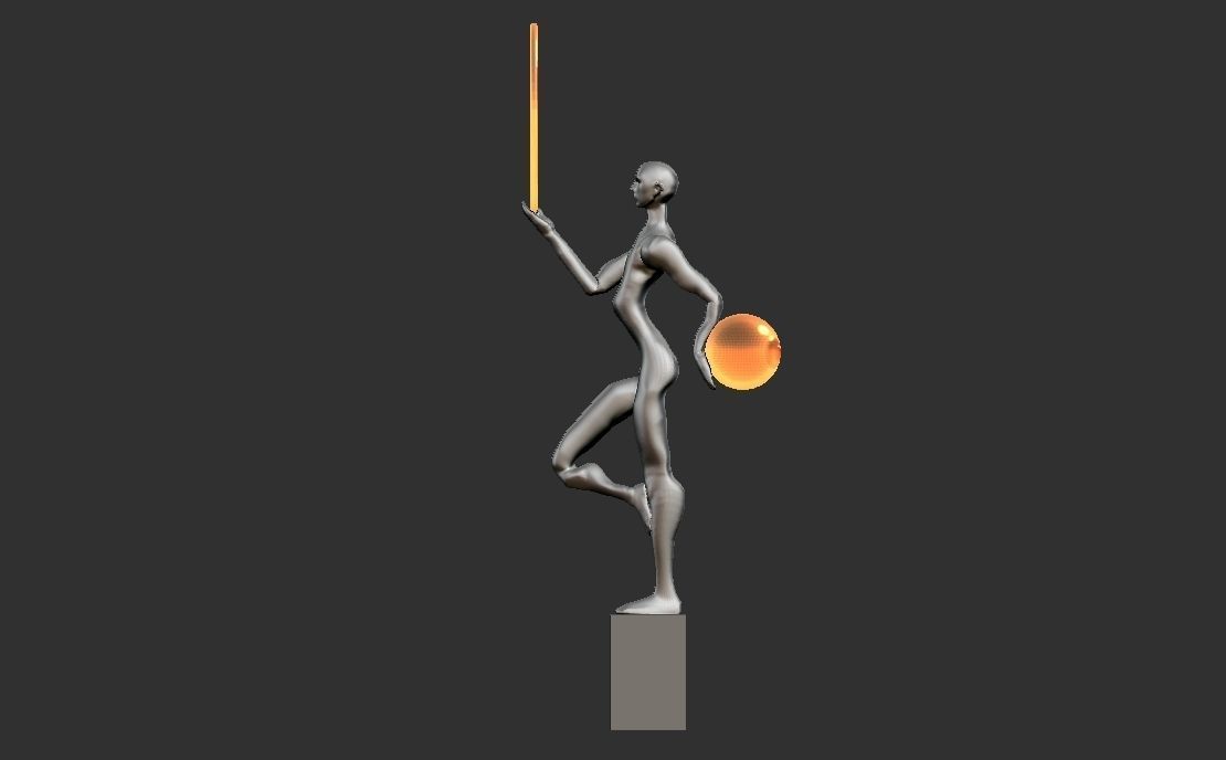 LAMP STATUE MODERN SCULPTURE 3D print model_3