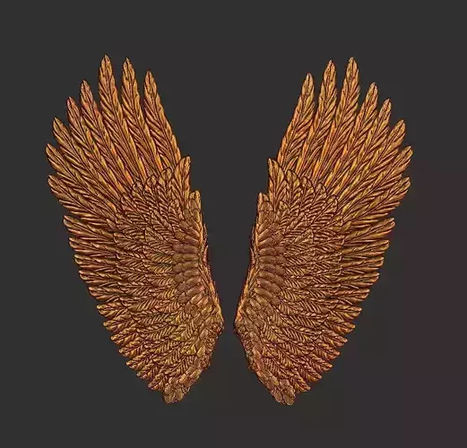 wing douple sided carved