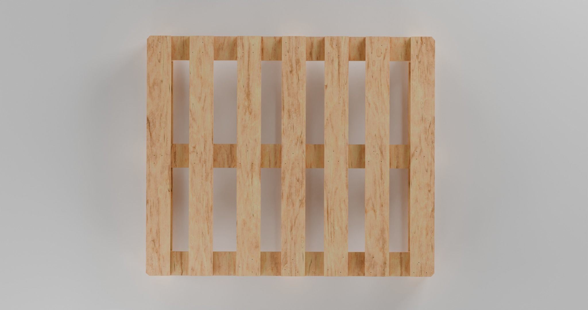 Wooden Euro and Fin Pallet Asset different conditions Low-poly 3D model_10