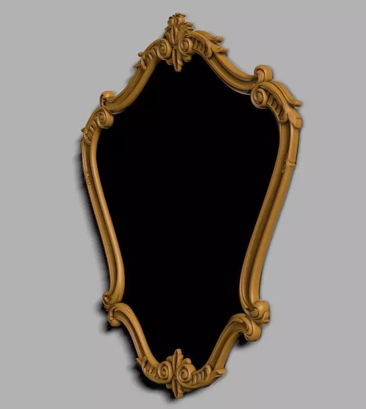 classic frame for cnc Low-poly 3D model_0