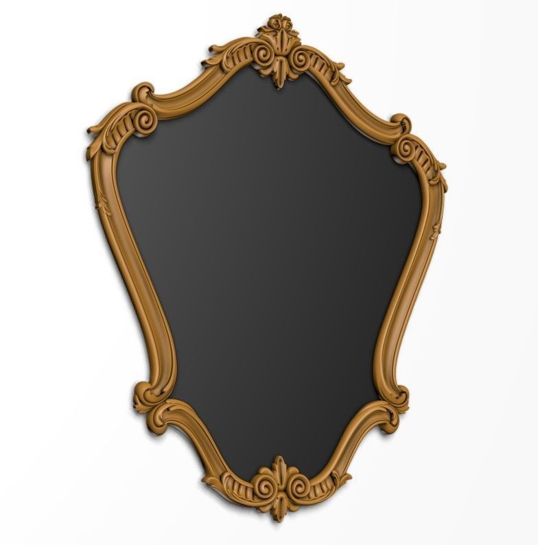 classic frame for cnc Low-poly 3D model_3