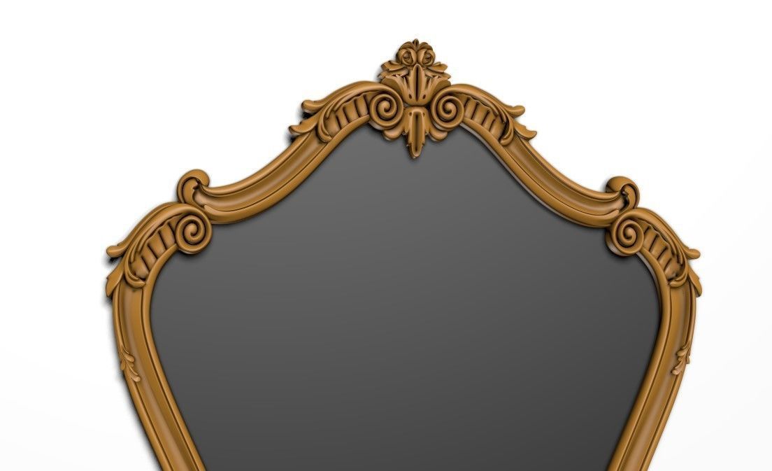 classic frame for cnc Low-poly 3D model_2