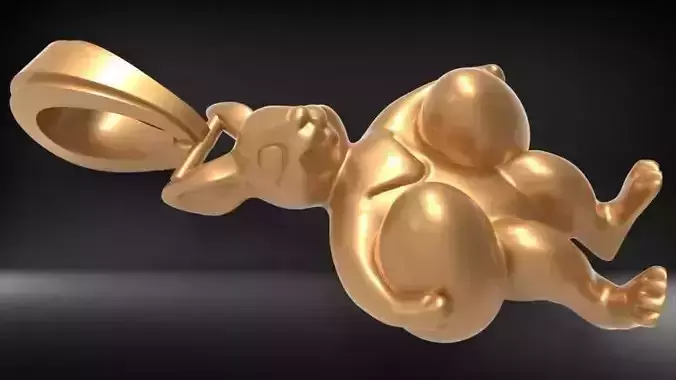 Bunny with Easter egg Pendant Necklace Jewelry