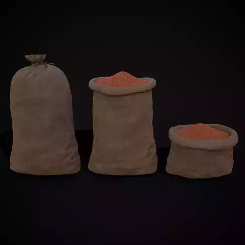 Burlap Sacks of Lentils