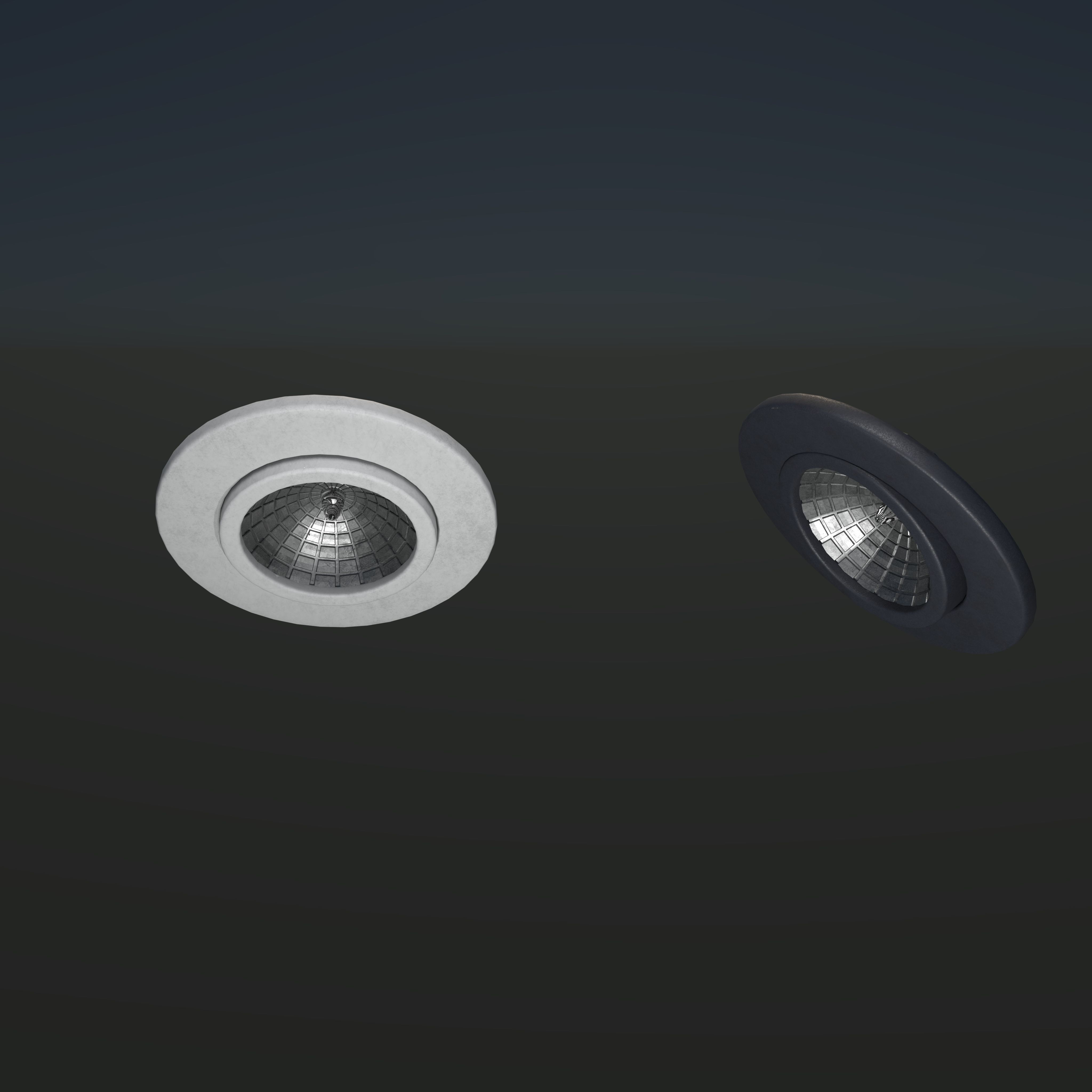 LED downlight 3D model_2