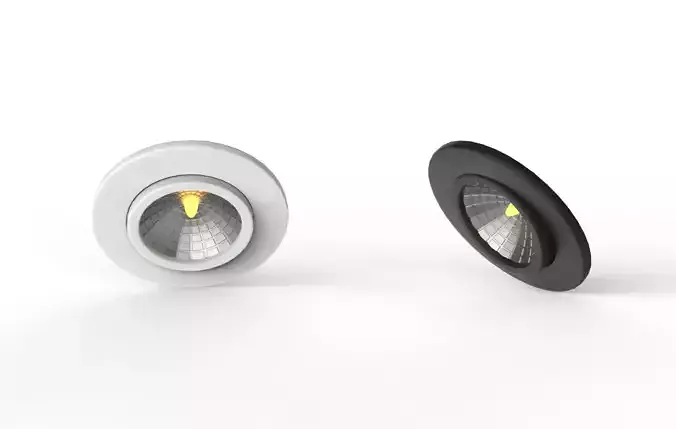 LED downlight 3D model