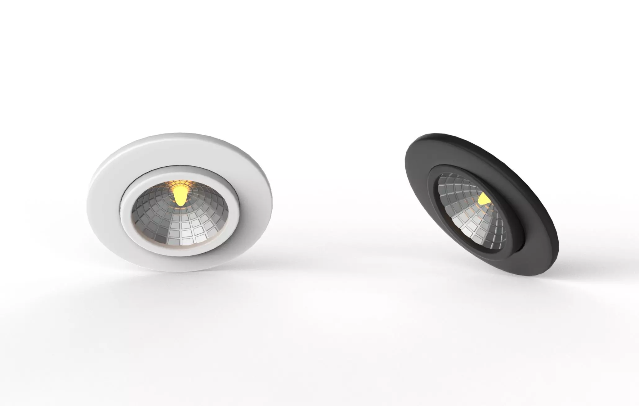 LED downlight 3D model_0