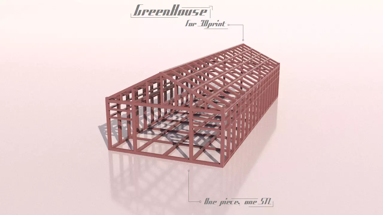 GREENHOUSE for 3Dprint 3D print model