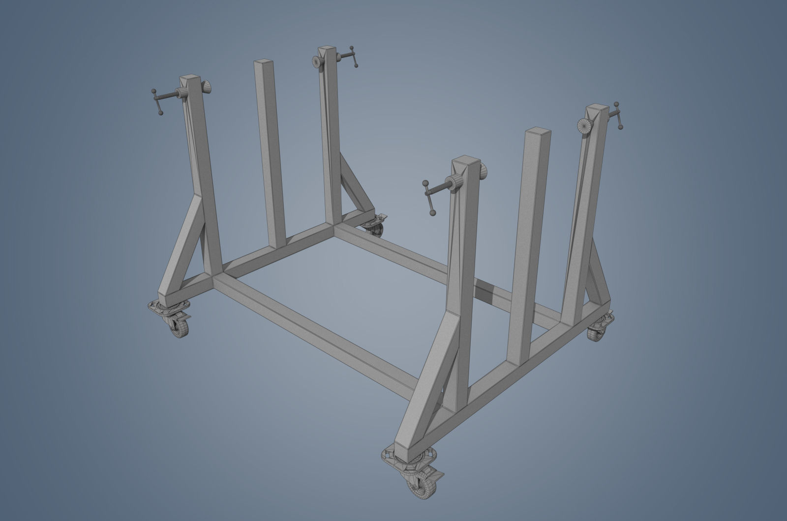 Tool carts 3D model Low-poly 3D model_4