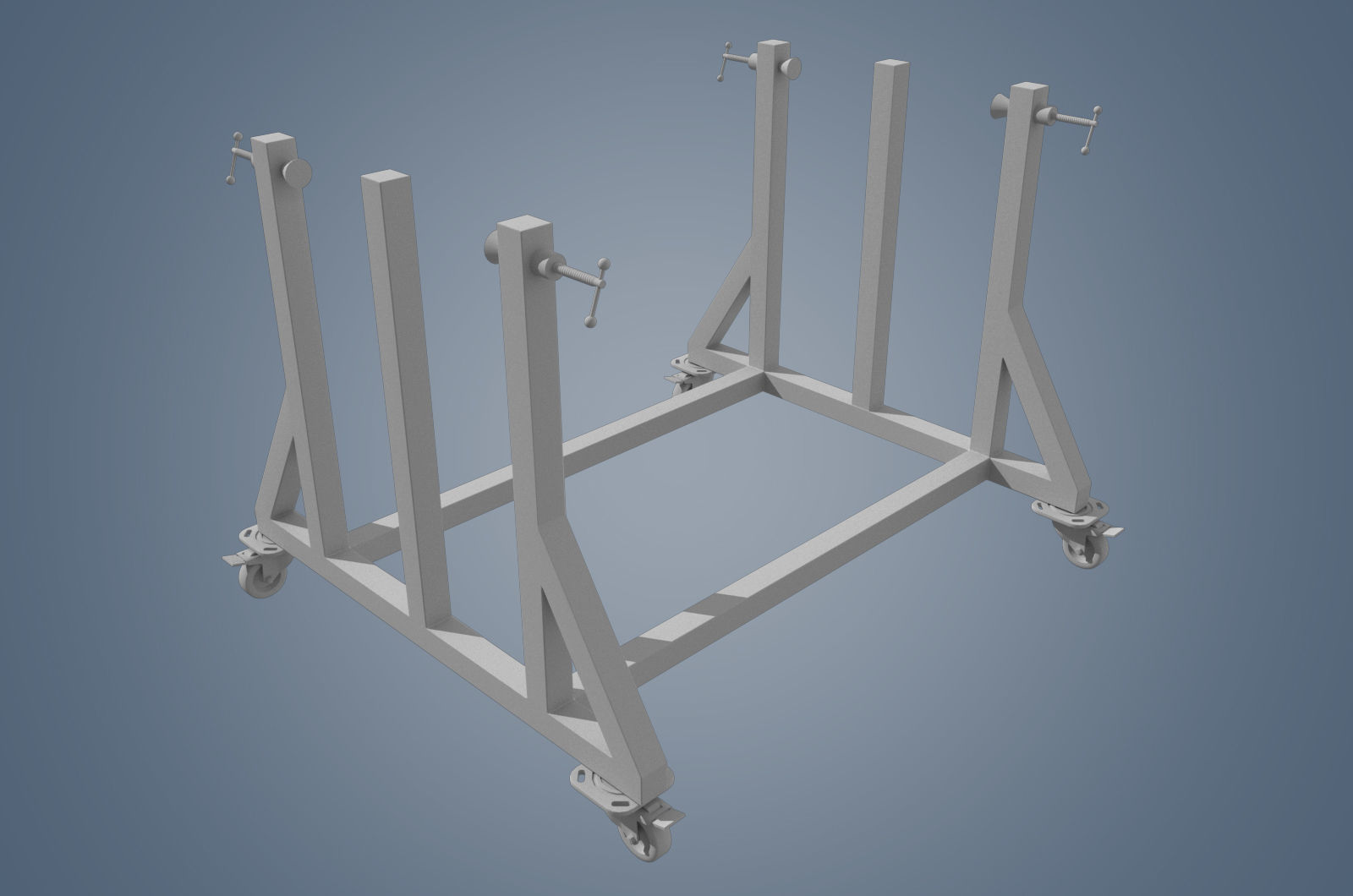 Tool carts 3D model Low-poly 3D model_2