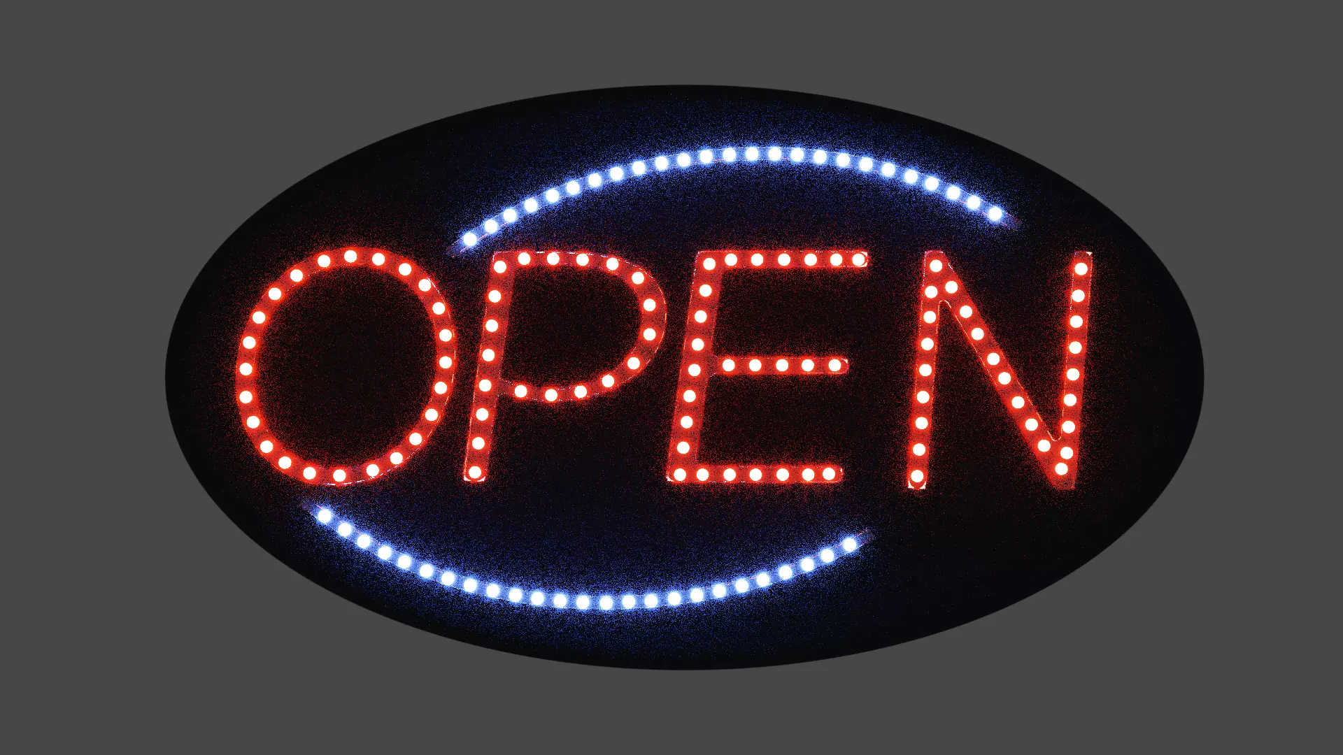 Open Sign 3D model_0