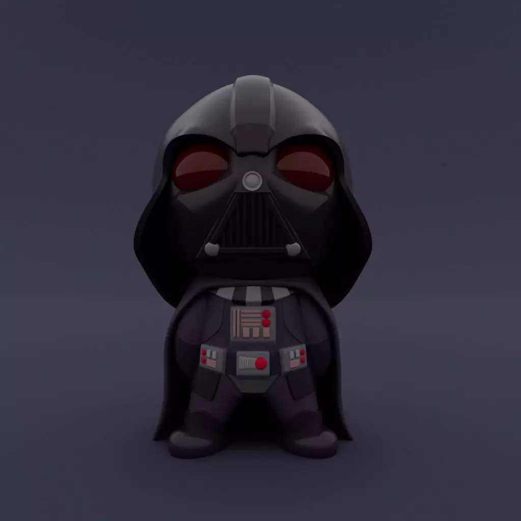Cute Little Darth Vader 3D print model_0