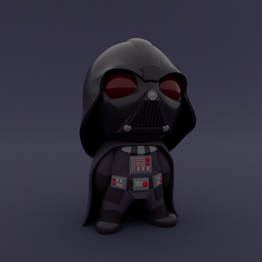 Cute Little Darth Vader 3D print model_1