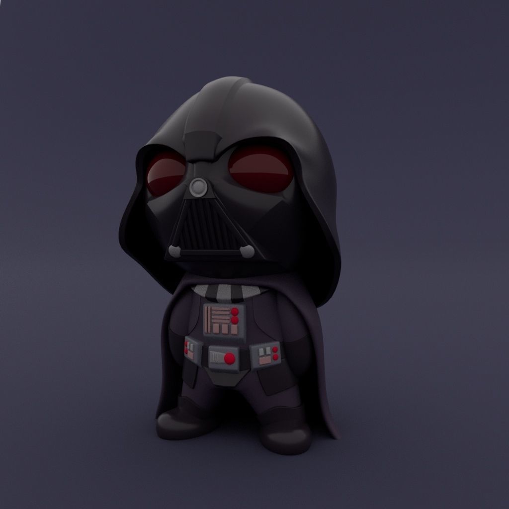 Cute Little Darth Vader 3D print model_2