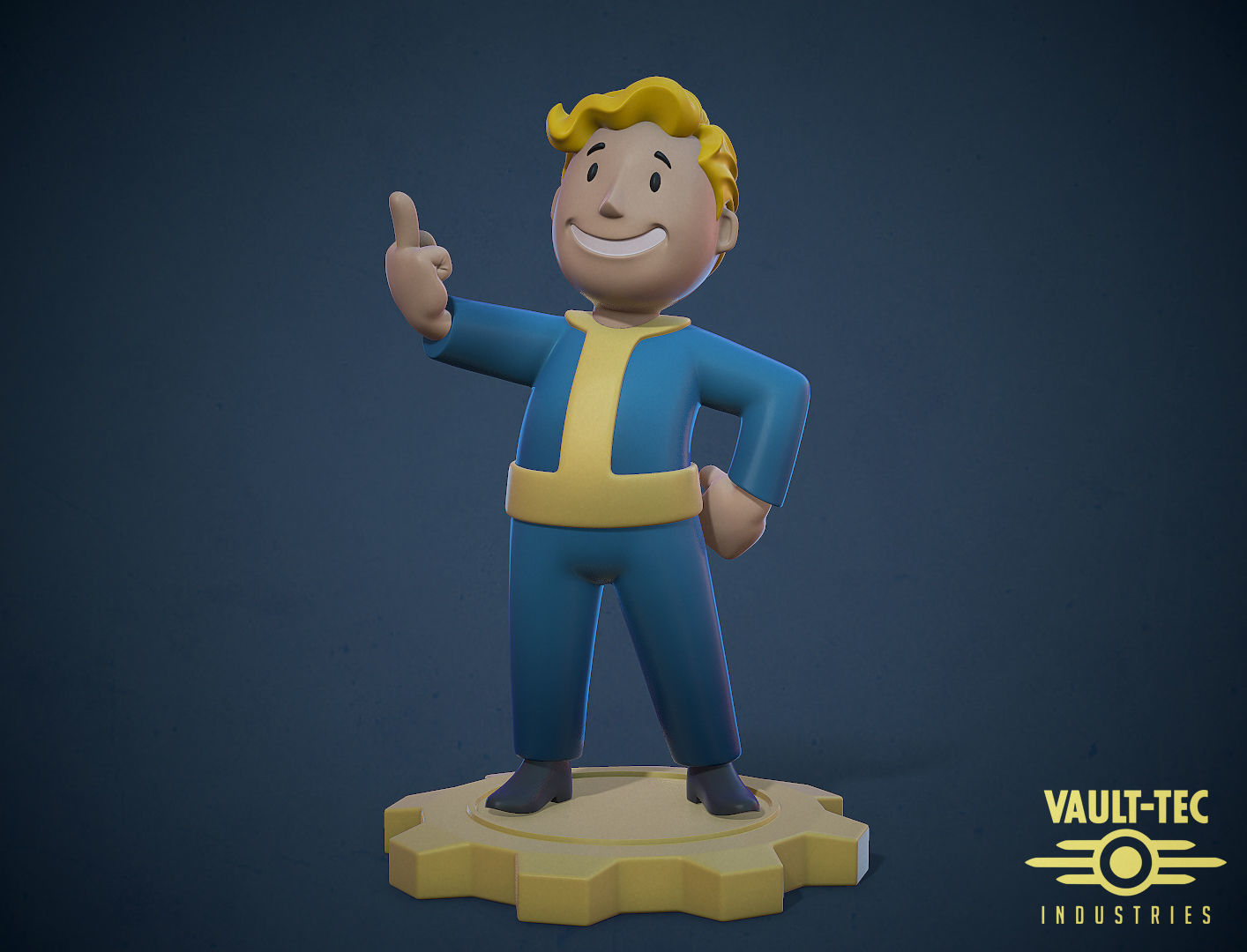 Vault Boy 3D print model_3