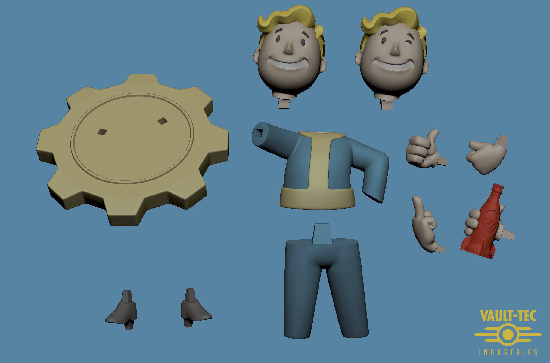 Vault Boy 3D print model_7