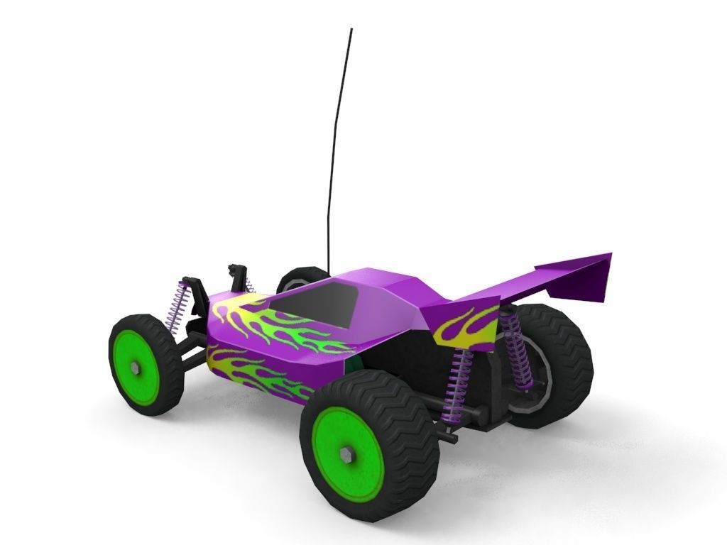 Game Ready RC Buggy Low-poly 3D model_1