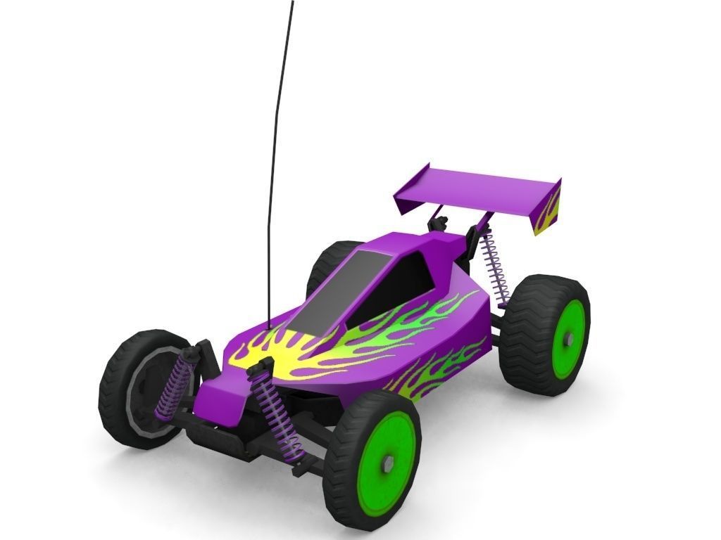 Game Ready RC Buggy Low-poly 3D model_8