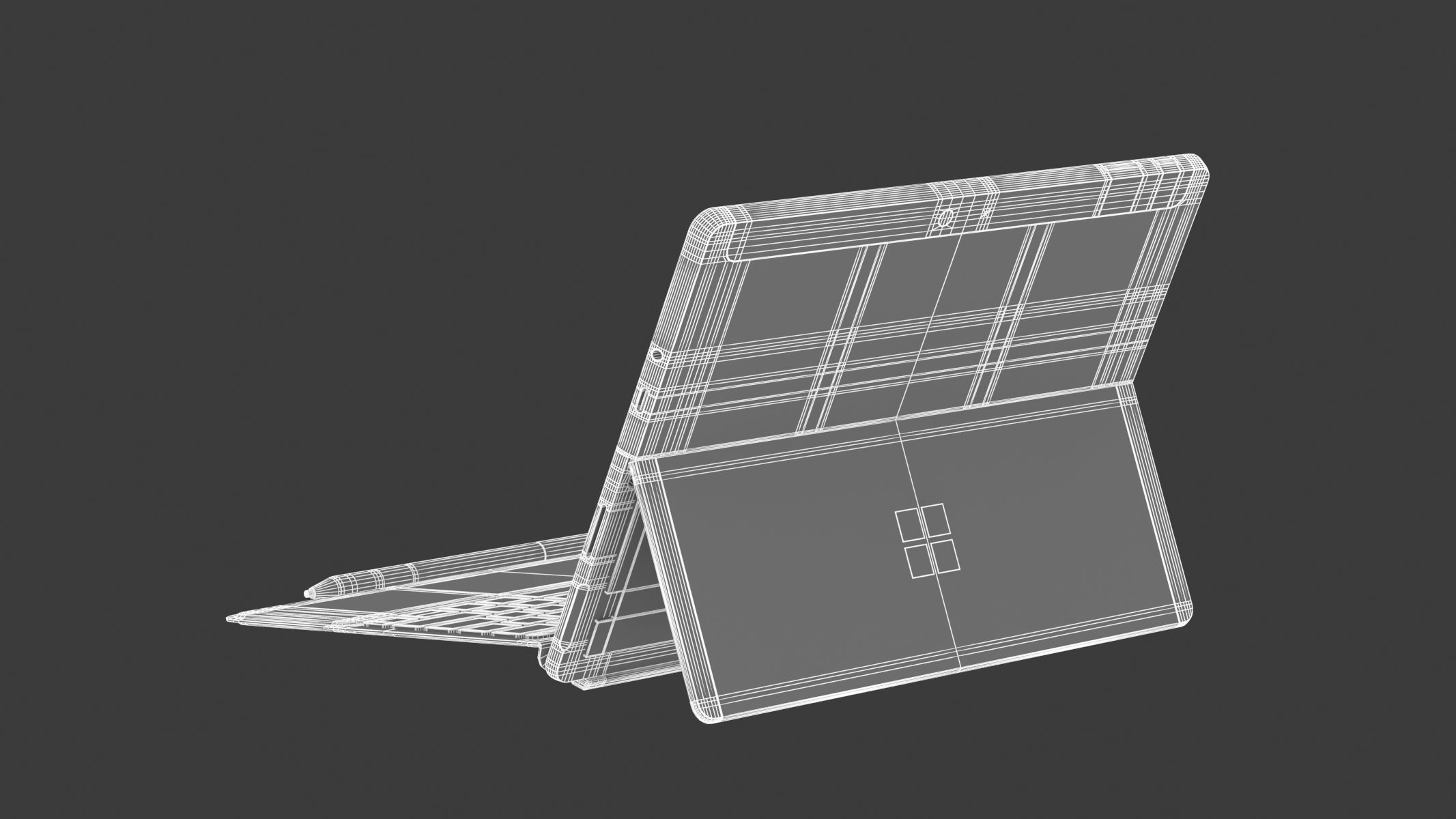 Microsoft Surface Go 3 Black 3D model_25