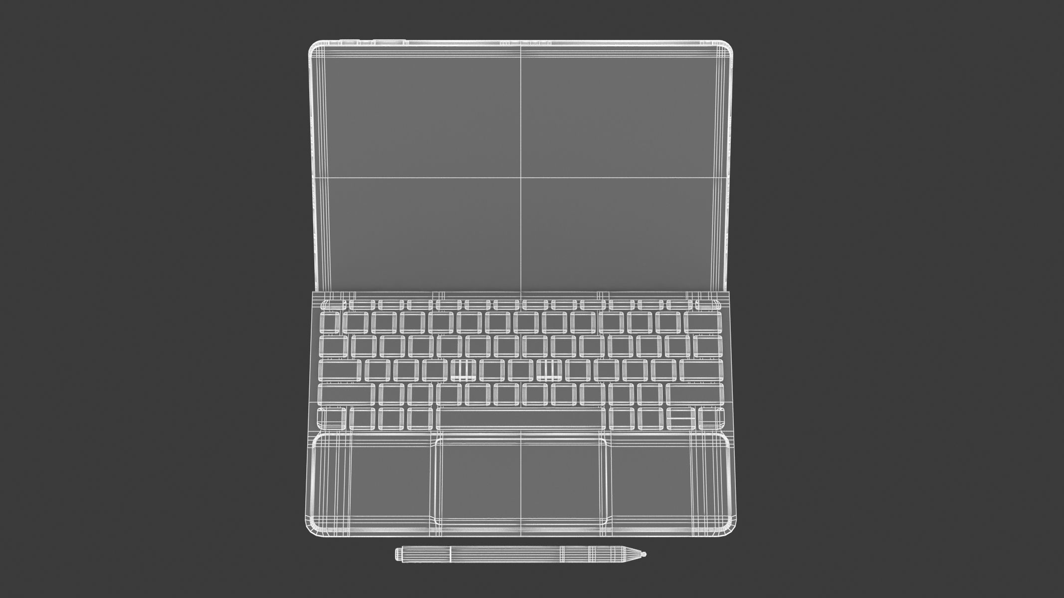 Microsoft Surface Go 3 White 3D model_28