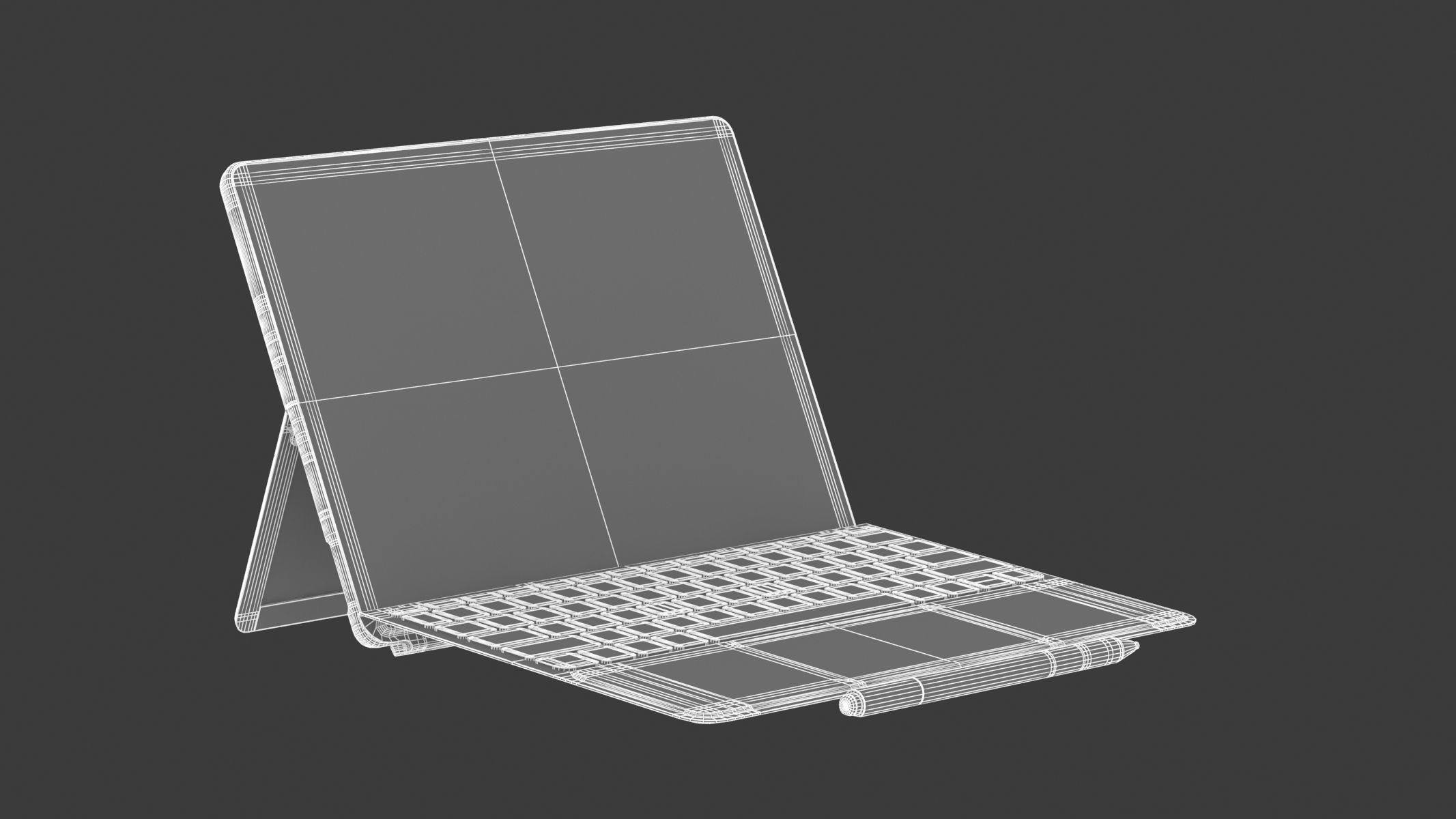 Microsoft Surface Go 3 White 3D model_21