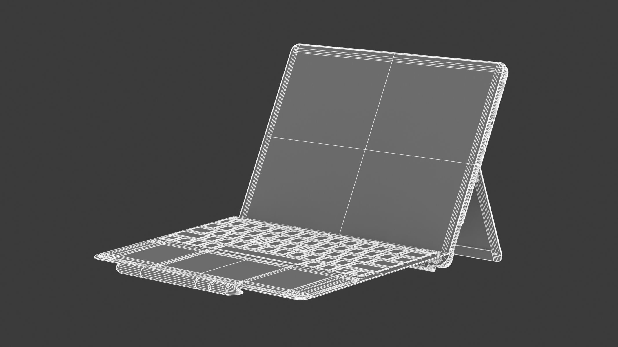 Microsoft Surface Go 3 White 3D model_26