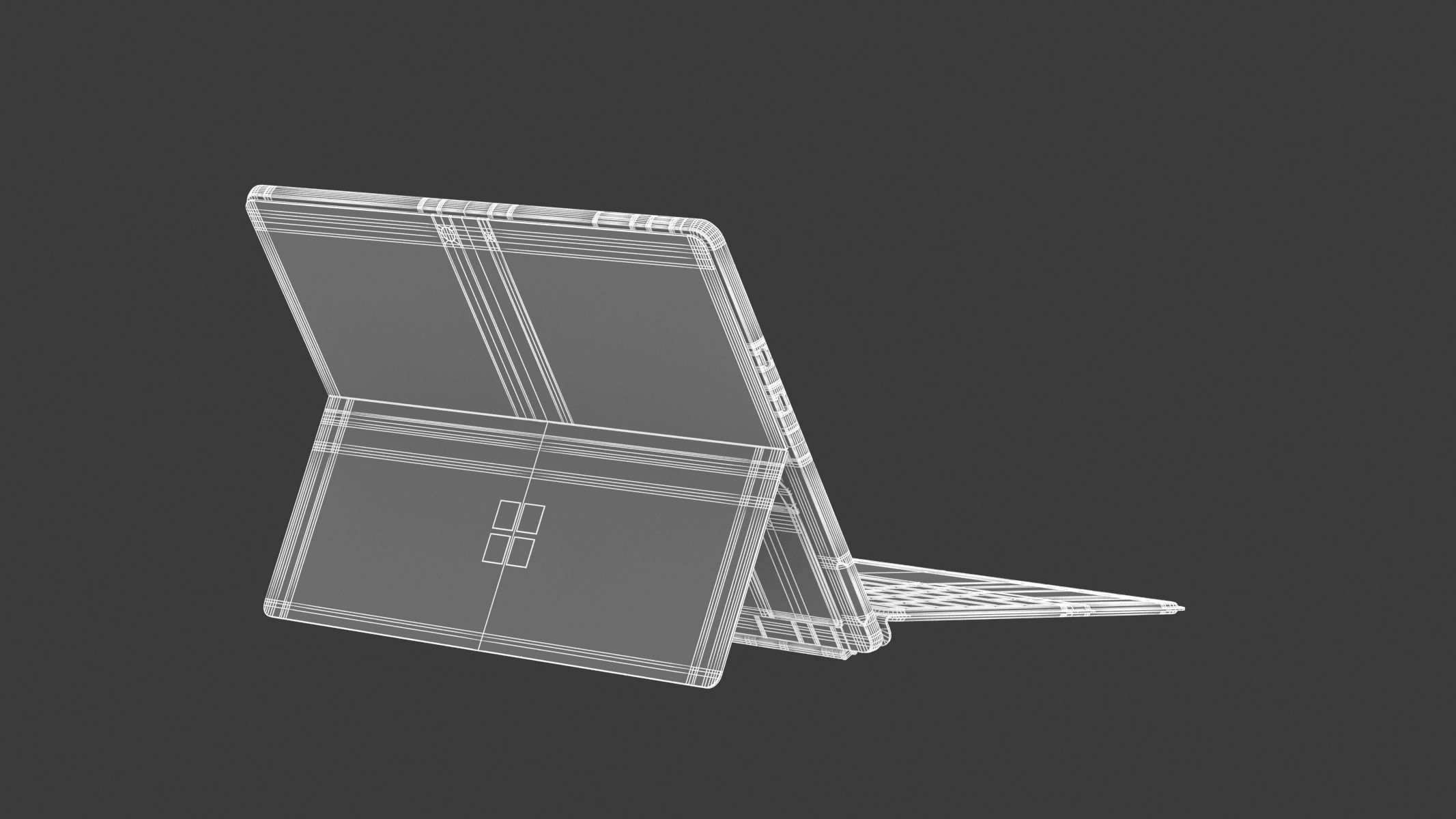 Microsoft Surface Pro 9 White 3D model_23