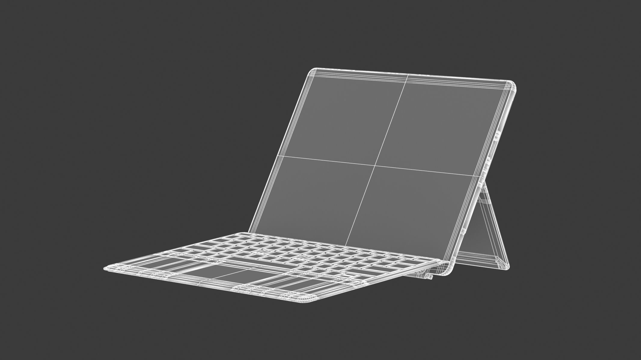 Microsoft Surface Pro 9 White 3D model_27