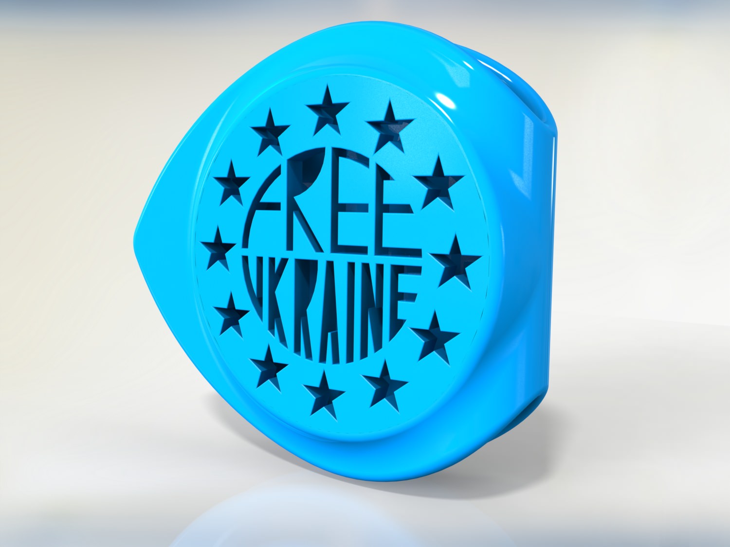Free Ukraine by Guy Tevel Free 3D print model_1