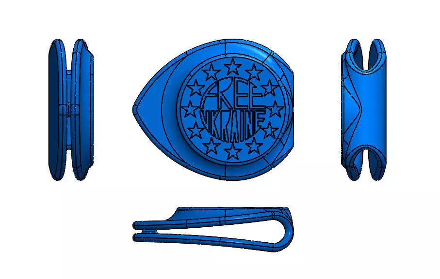 Free Ukraine by Guy Tevel Free 3D print model_0