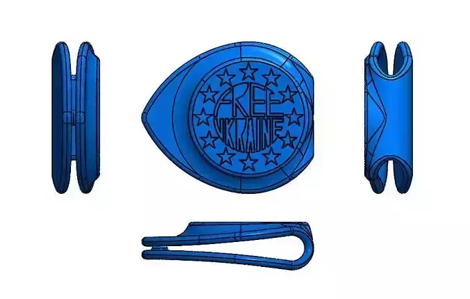 Free Ukraine by Guy Tevel Free 3D print model