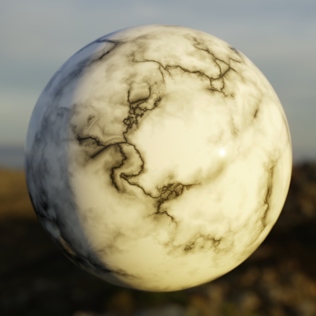 Procedural White Marble Material - Seamless Shader Texture_10