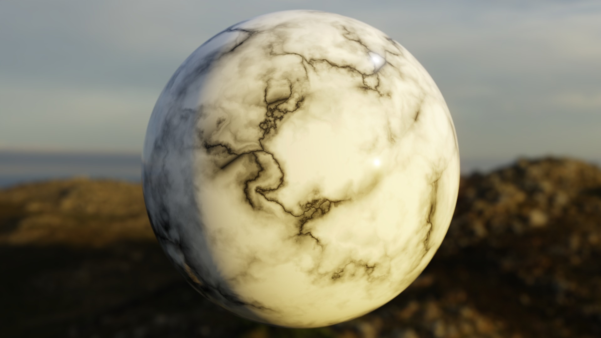 Procedural White Marble Material - Seamless Shader Texture_4