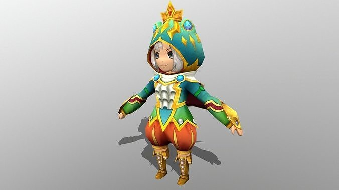 Naga Female V3 Low-poly 3D model