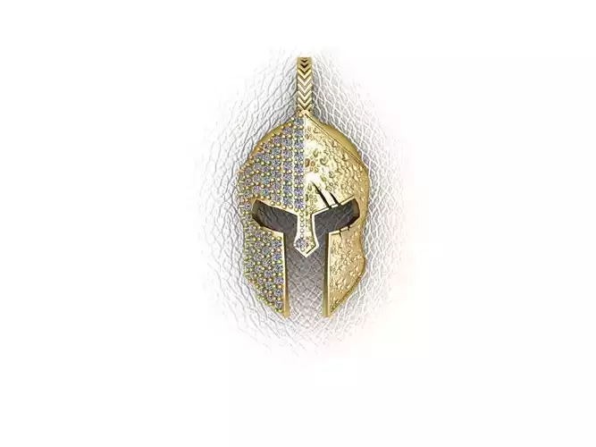 Spartan helmet medal