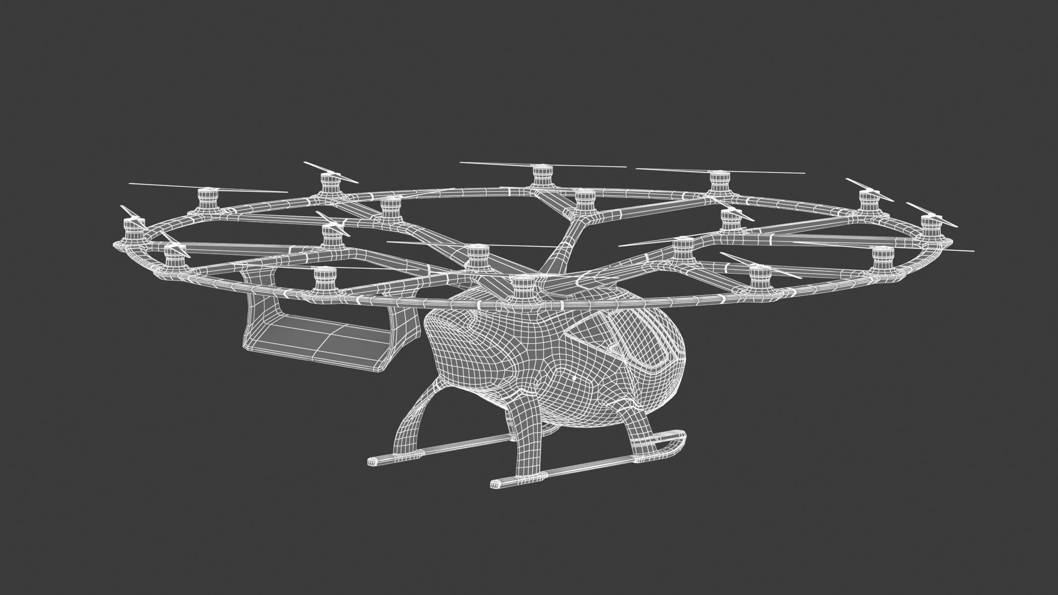 VoloCity Electrically Powered Aircraft Taxi 3D model_24