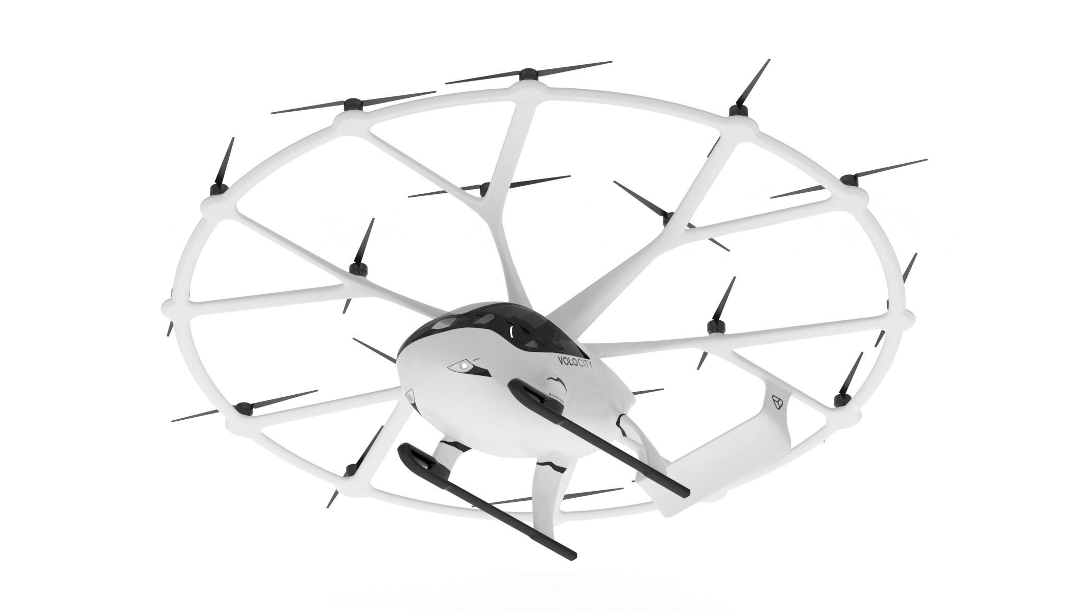 VoloCity Electrically Powered Aircraft Taxi 3D model_9