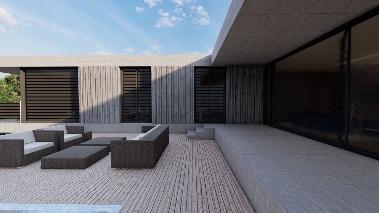 Casa Scene-villa-modern house 3D model_24
