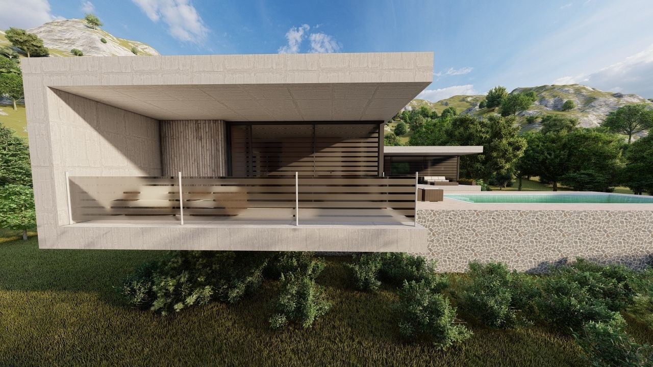 Casa Scene-villa-modern house 3D model_22