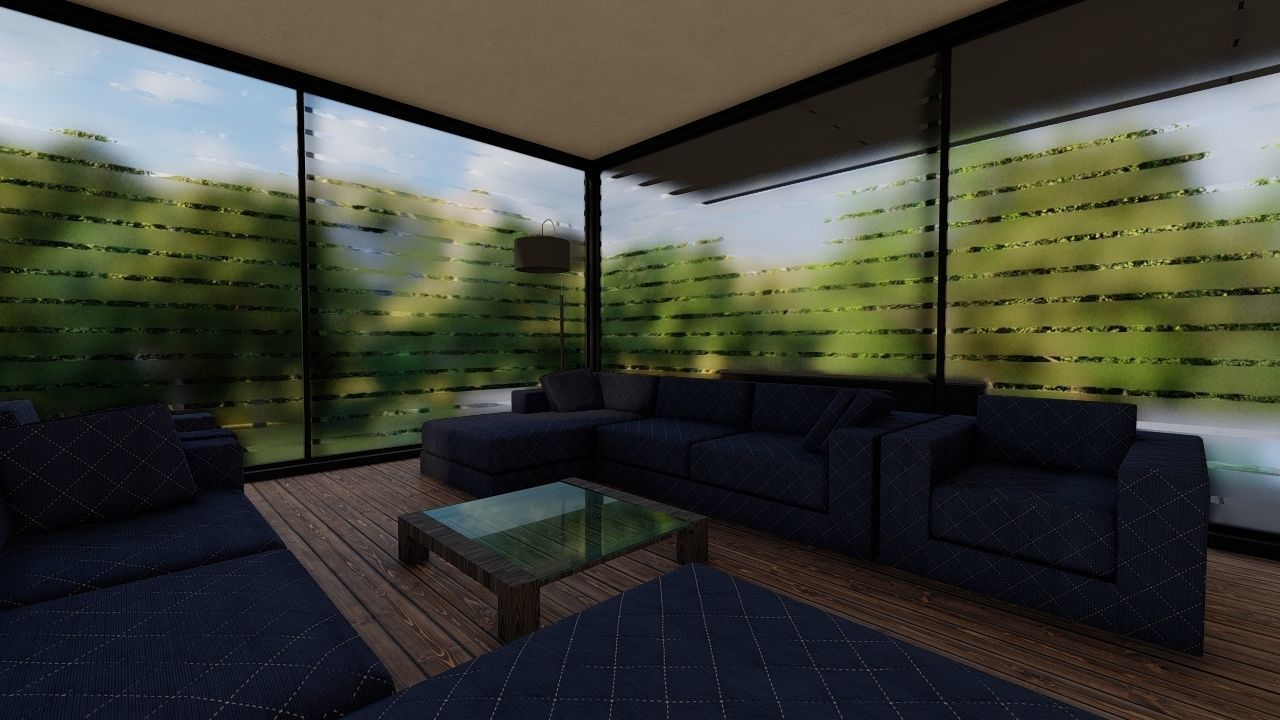 Casa Scene-villa-modern house 3D model_8