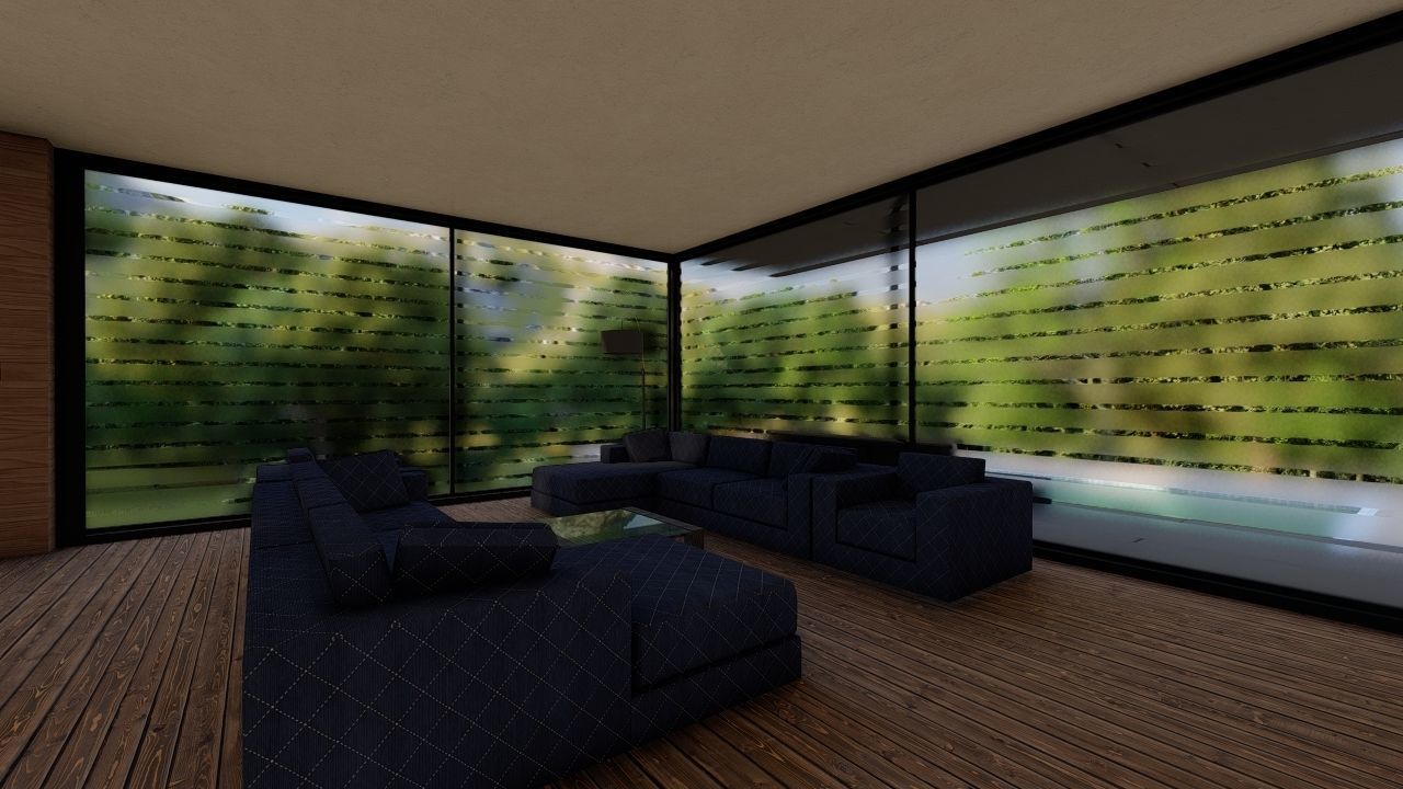 Casa Scene-villa-modern house 3D model_5