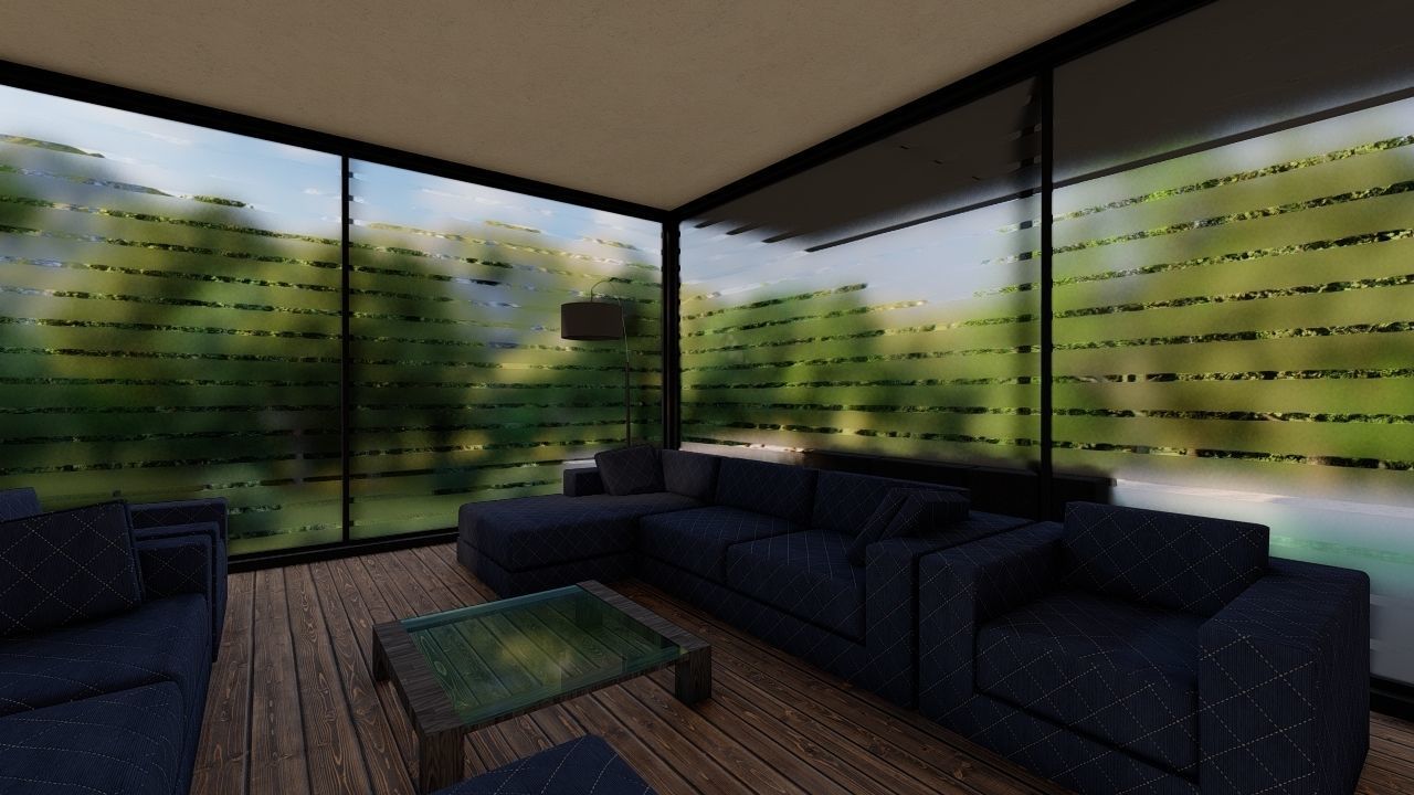 Casa Scene-villa-modern house 3D model_6