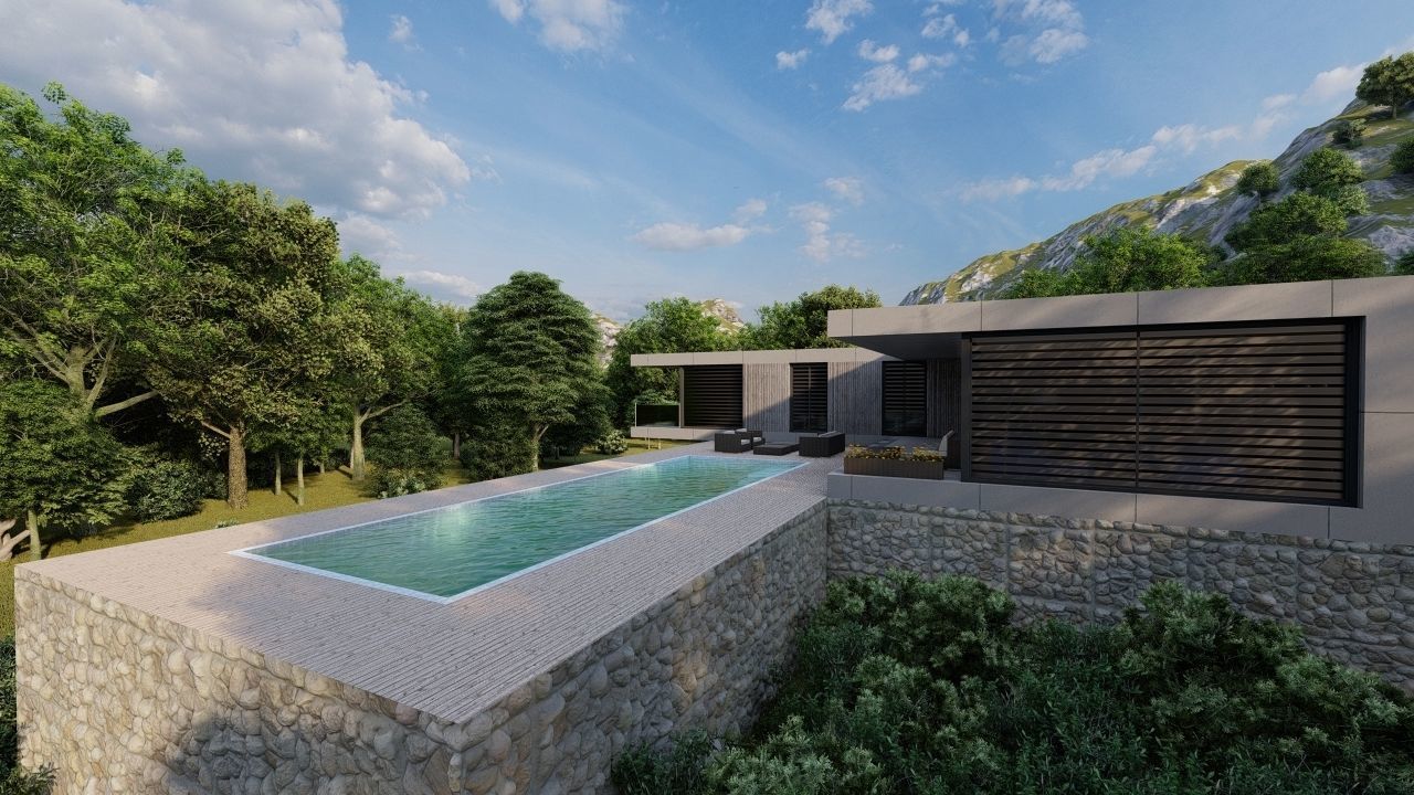 Casa Scene-villa-modern house 3D model_16