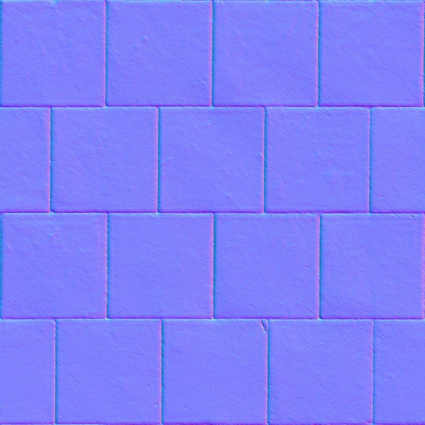 Street Element Barrier Concrete End Low-poly 3D model_16