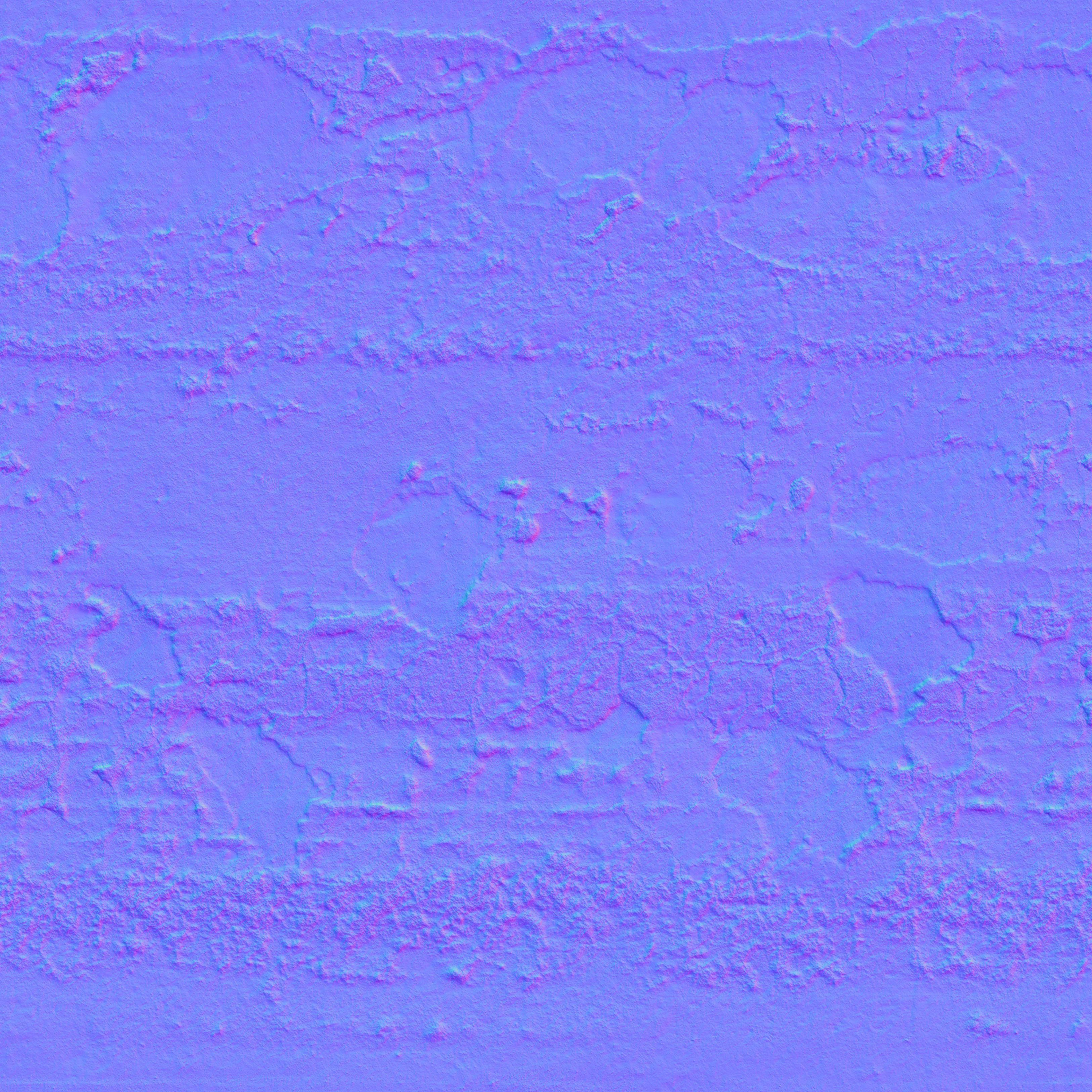 Street Element Barrier Concrete End Low-poly 3D model_19