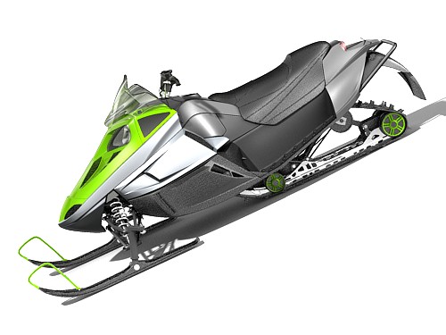 Snowmobile Arctic Cat F570 3D Model 3D model_2