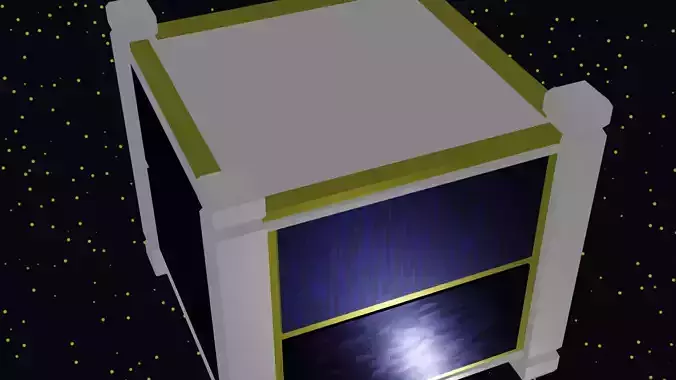 miniaturized satellite small satellite 3D model