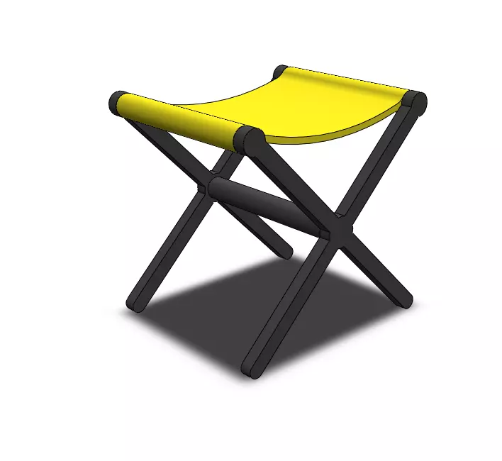 Camping chair 3D print model_0