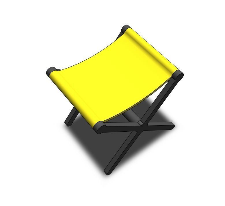 Camping chair 3D print model_1