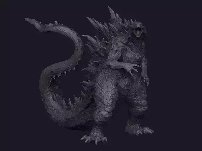 Godzilla stl file 3D print model